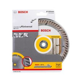 Bosch DIA-TS 2608615061 Disco de diamante universal 150x22.23 mm para corte en ladrillo, concreto, hormigón duro, caliza y piedra