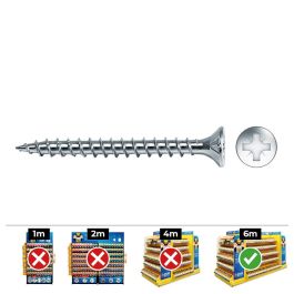 Celo Tornillo Madera Avellanado Pozi DIN vloxp Ø4x25mm Zincado+Lubricado Caja 1000 unid. Precio: 27.59000013. SKU: S7909072
