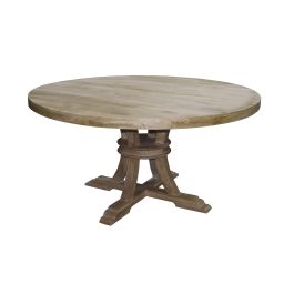 DKD Home Decor Mesa de Comedor Redonda de Madera Maciza Toscana Natural 150 x 76 x 150 cm Precio: 813.68999954. SKU: B19SY8B492
