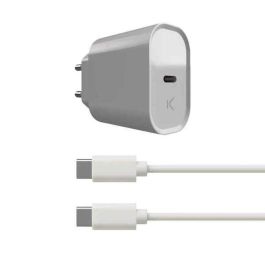 Cargador de Pared + Cable USB C KSIX Blanco 20W Precio: 10.50000006. SKU: S1905464