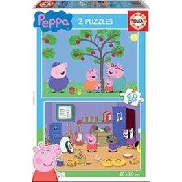 Puzzle 2x48 piezas pepa pig