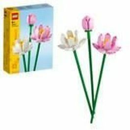 LEGO 40647 Creator Flores de Loto – Kit de Construcción con 3 Flores Artificiales, para Niñas y Niños +8 Años