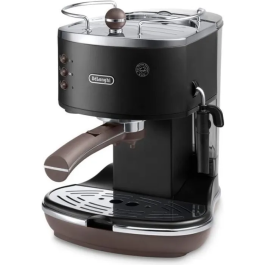 Delonghi ECOV 310.BK Cafetera Espresso Classic Icona Vintage - Negro Mate / Chocolate - 1100W, 15 Bares, Depósito 1.4L Precio: 193.49999955. SKU: S7153646