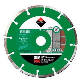 Rubi Disco Diamantado Sev Ø115mm Pro R25915 para Ladrillo, Terrazo, Hormigón
