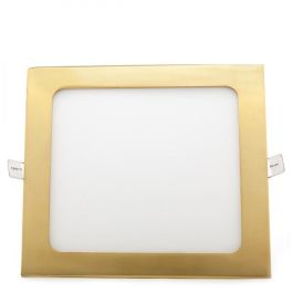 Placa LED 18W 1800Lm 2700ºK Cuadrada Dorado 50.000H [GL-CL-S18N-G-WW