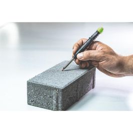 Pica Lápiz de carpintero recargable - Marcador automático dry grafito para artesanos profesionales, lavable, con funda y sacapuntas integrado