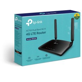 TP-Link ARCHER MR200 Router Inalámbrico 4G LTE Doble Banda AC750 hasta 733Mbps con Ranura SIM y 4 Puertos LAN