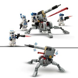 Lego Star Wars 75345 Pack de combate del clon de los soldados de la Legión 501, juguete con Canon