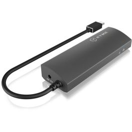 ICY BOX IB-HUB1406-C - HUB USB-C de 4 Puertos: 3xUSB 3.0 y 1xGigabit LAN