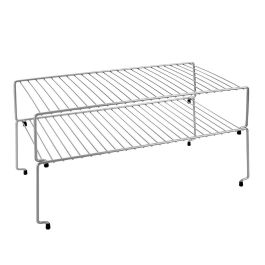 Metaltex Set 2 estantes apilables 'Sky' 48x33x24cm, recubrimiento polytherm metallic