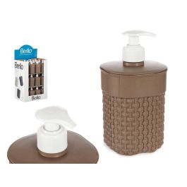 Dosificador plástico baño 580 ml marrón Berilo - 9x16.5x9 cm (36 Unidades) Precio: 34.50000037. SKU: B14MNMDMY8
