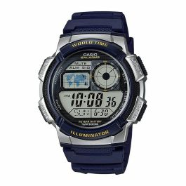 Reloj Hombre Casio WORLD TIME ILLUMINATOR - 5 ALARMS, 10 YEAR BATTERY Negro Gris (Ø 40 mm) (Ø 43 mm) Precio: 65.49999951. SKU: S7233889