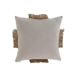 Cojin Boho DKD Home Decor Beige Natural 45 x 45 cm