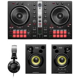 Hercules HER3362934747053 Kit DJ Essentials Control DJ Inpulse + Monitor DJ 32 Altavoces + Auriculares HDP DJ60
