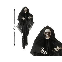Figura Colgante de Esqueleto con Capa Negra, 40 cm. Decoración Clásica para Halloween y Fiestas de Terror Precio: 1.5900005. SKU: B12T4LYPA3