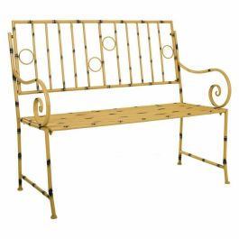 Banco Alexandra House Living Amarillo Metal 50 x 92 x 126 cm