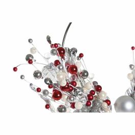 Corona Navidad Tradicional DKD Home Decor Blanco Rojo 5 x 40 x 55 cm (2 Unidades) Corona Navidad Tradicional DKD Home Decor Blanco Rojo 5 x 40 x 55 cm (2 Unidades)