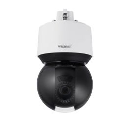 Hanwha Domo IP PTZ Wisenet Q 2MP 25x Zoom Óptico IR100m Antivandálico IK10 IP66 NEMA 4X WDR H.265 Audio Estabilización