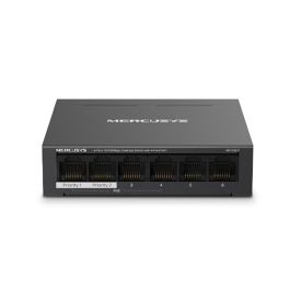 Mercusys MS106LP Conmutador 6 Puertos 10/100 Mbps con 4 Puertos PoE+, 250m Alcance, Plug and Play