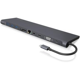 ICY BOX IB-DK2102-C Docking Station USB-C 11 en 1 con Suministro de Energía de 100W