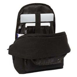 Safta Mochila Doble Portátil 15,6" USB F.C. Barcelona Chica Negro 31x44x18 cm