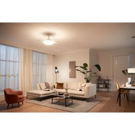 Philips Ventilador de Techo Bliss LED Dorado Ø106cm, Aspas Abatibles, Luz Regulable (2700K-5500K), Mando a Distancia 28+35W