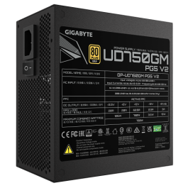GIGABYTE UD750GM PG5 V2 Fuente de Alimentación 750W 80 PLUS Gold ATX 3.1 Modular Negro