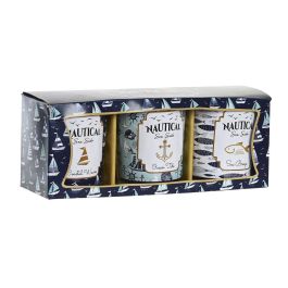 Vela DKD Home Decor Azul Cera Cristal 17 x 5 x 6 cm (3 Unidades) Precio: 14.49999991. SKU: B1D72DQDLA