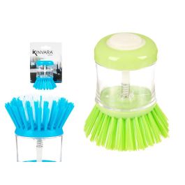 Cepillo Soporte Dosificador Jabón Kinvara 7x9.5x7 cm, Azul/Verde, Plástico (36 Unidades) Precio: 38.50000022. SKU: B1HBA28733