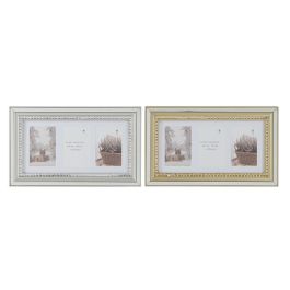 Marco Multifoto Tradicional DKD Home Decor Dorado Plateado 2 x 28.5 x 46.5 cm (2 Unidades) Precio: 20.50000029. SKU: S3034756