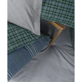 Juego de Cama Funda Nórdica 220x240 cm + Fundas Almohada 60x60 cm - Azul ASI8684283035533