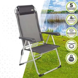 Silla camping aluminio reclinable 5 posiciones 44x55x101cm Silla camping aluminio reclinable 5 posiciones 44x55x101cm