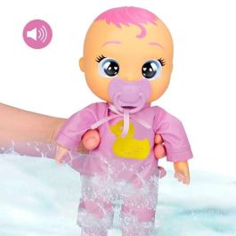 Imc Toys Bebé Llorón Hora del Baño Muñeco Dana o Zoe 30 cm - Balbucea y llora al mojarse, con 2 accesorios y pilas incluidas - Modelos Surtidos