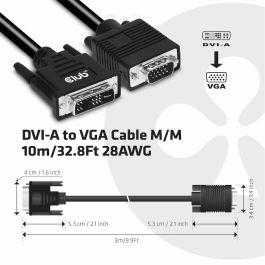Club3D Kabel DVI > VGA 3m St/St