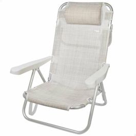 Silla playa aluminio plegable 5 posiciones 48x46x84 cm con cojin mas asa. Silla playa aluminio plegable 5 posiciones 48x46x84 cm con cojin mas asa.
