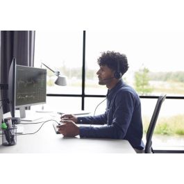 Poly EncorePro 320 QD Auricular Binaural con Micrófono Cancelación de Ruido para Contact Center | Confort Superior