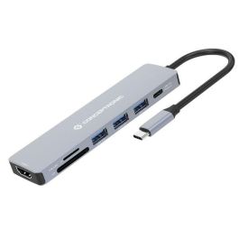 Conceptronic DONN19GR Hub USB Tipo C Gris con 3x USB-A, 1x USB-C, HDMI 1.4, 5Gbps, 4K Ultra HD, Power Delivery 100W Precio: 34.50000037. SKU: B12FXEE2PP