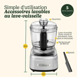 Cuisinart ECH4E Mini Prep Pro Picadora Eléctrica 250 W 900 ml Gris