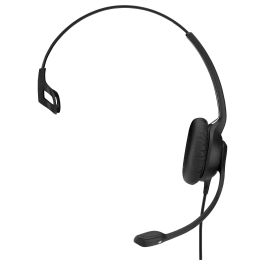 EPOS SC 238 Auriculares Alambricos OE Monoaurales para Oficina/Centro de Llamadas, Sonido Nítido, Negro
