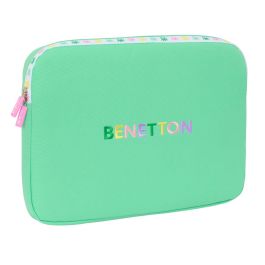 Funda para Portátil Benetton Mint Verde 15,6'' 39,5 x 27,5 x 3,5 cm