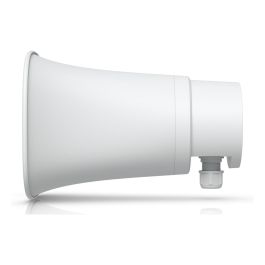 Ubiquiti (UI) UP-AI-Horn-Speaker-W Altavoz IP66 para Exterior de 1 vía, Alimentación PoE, 120 dB, Montaje en Pared, Blanco