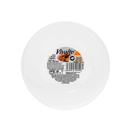Vivalto Bol Redondo Opal 12,5 cm Blanco - Recipiente de Cocina de Vidrio Opal (48 Unidades)