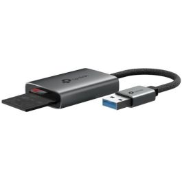 TP-Link UA430 - Adaptador USB Tipo-C 3.0 a Tarjetas SD y MicroSD (TF) Gris para PC, Mac, Linux, Android, iOS