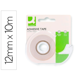 Q-connect Cinta Adhesiva Doble Cara Transparente 10 mt x 12 mm en Portarrollos Precio: 2.59000016. SKU: B1EL35YCNG