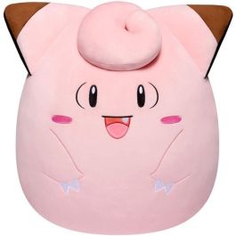 Peluche - BANDAI - Pokémon - Squishmallows 50 cm - Clefairy - Peluche grande ultrasuave - Licencia oficial Pokémon