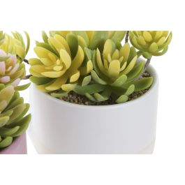 DKD Home Decor Planta Artificial con Maceta de Gres, Colores Surtidos (Rosa Palo, Amarillo), 13 cm Alto x 15 cm Ancho (Pack 4 Unidades) DKD Home Decor Planta Artificial con Maceta de Gres, Colores Surtidos (Rosa Palo, Amarillo), 13 cm Alto x 15 cm Ancho (Pack 4 Unidades)