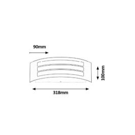 Aplique Exterior RABALUX "Roma" 1xE27 IP44 [RAB-8409]