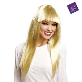 My Other Me Peluca Larga Rubia con Flequillo de 160 g, Fabricada en 100% Poliéster, Talla M, Edad Mínima 4 Años