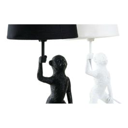 Lampara Sobremesa Colonial DKD Home Decor Blanco Negro 20 x 45 x 20 cm (2 Unidades) Lampara Sobremesa Colonial DKD Home Decor Blanco Negro 20 x 45 x 20 cm (2 Unidades)
