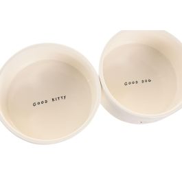 DKD Home Decor Bol de Cerámica Blanco 16x7x16 cm (4 Unidades) - Apto Lavavajillas